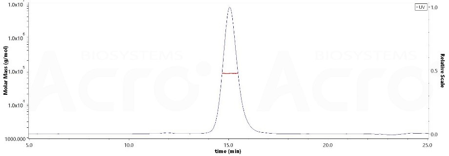 蛋白均一结构及高纯度（＞90%）经MALS验证