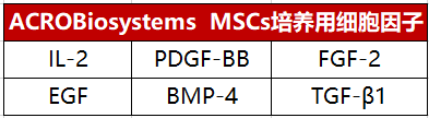 MSCs培养用细胞因子